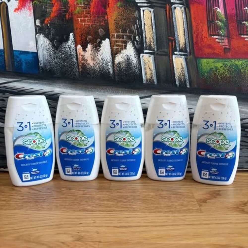 5-Pack Crest Complete Plus Scope Minty Fresh Toothpaste 4.6 oz Each New